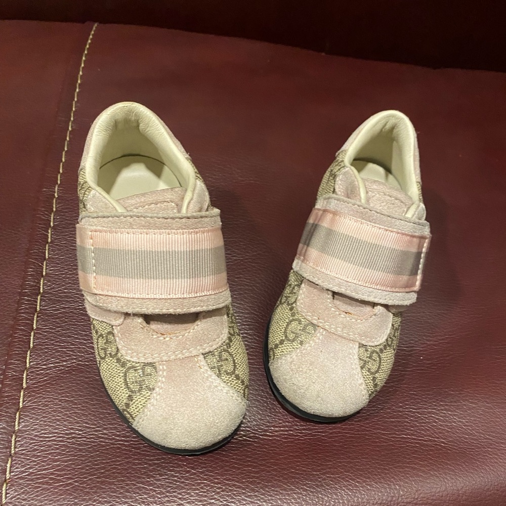 Pink Gucci sneakers